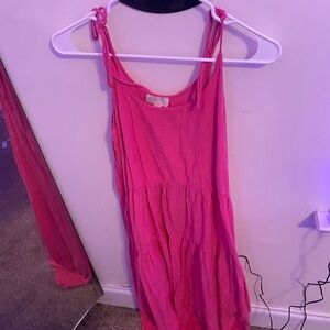 Pink sun dress